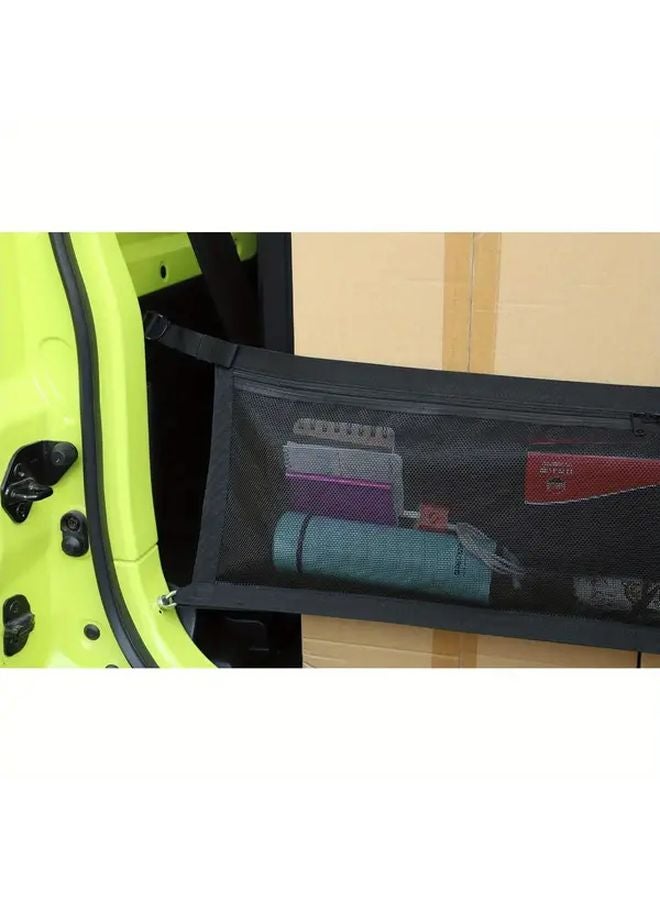 Heavy Duty Adjustable Trunk Cargo Net Strap System For Suzuki Jimny JB64 JB74 2019 2025 Black - Image 5